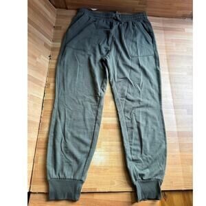 Splendid Patch Pocket Joggers Sweatpants Olive Green Gray Size Large